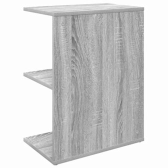 Nachtkastje 46,5x29x61 cm bewerkt hout grijs sonoma eikenkleur 6
