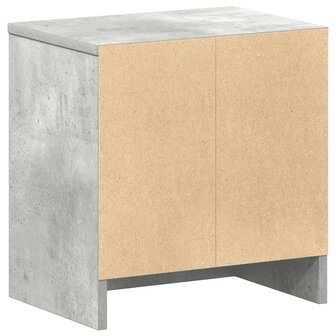 Nachtkastje met lade 39x28x41 cm betongrijs 8