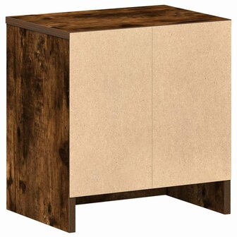 Nachtkastje met lade 39x28x41 cm gerookt eikenkleurig 8