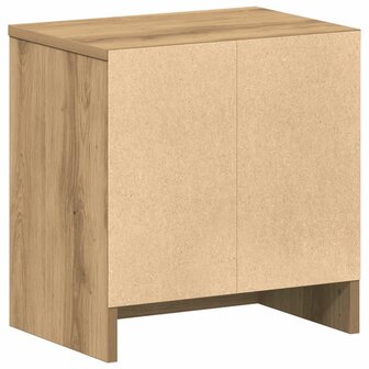 Nachtkastje met lade 39x28x41 cm artisanaal eikenkleurig 7