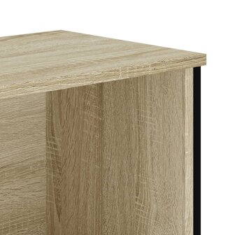 Boekenkast 50x31x74,5 cm bewerkt hout sonoma eikenkleurig 7