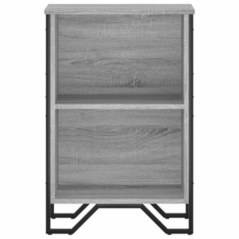 Boekenkast 50x31x74,5 cm bewerkt hout grijs sonoma eikenkleur 4