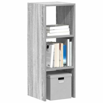 Boekenkast stapelbaar 30x30x80 cm bewerkt hout grijs sonoma 1