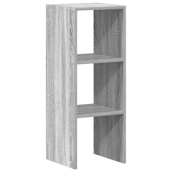 Boekenkast stapelbaar 30x30x80 cm bewerkt hout grijs sonoma 2