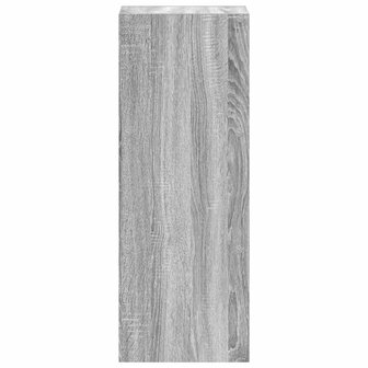 Boekenkast stapelbaar 30x30x80 cm bewerkt hout grijs sonoma 5