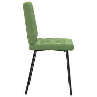 Eetkamerstoelen 2 st fluweel lichtgroen 5