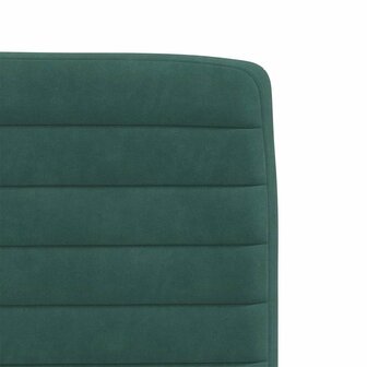 Eetkamerstoelen 2 st fluweel donkergroen 7