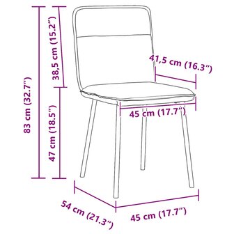 Eetkamerstoelen 2 st fluweel blauw 9