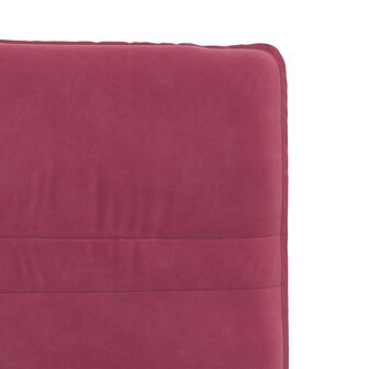 Eetkamerstoelen 2 st fluweel wijnrood 7