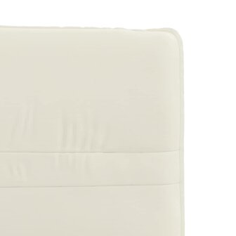 Eetkamerstoelen 2 st fluweel cr&egrave;mekleurig 7