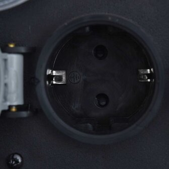 Tuinstopcontact 2 ingangen met timer polyresin grijs 6