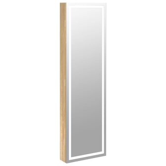Sieradenkast met spiegel en LED wandgemonteerd 2