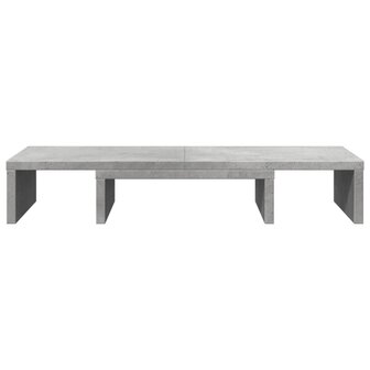 Monitorstandaard verstelbaar 60x24x10,5 cm hout betongrijs 4