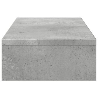 Monitorstandaard verstelbaar 60x24x10,5 cm hout betongrijs 5