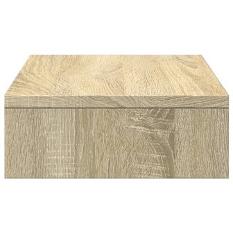 Monitorstandaard 50x27x10 cm bewerkt hout sonoma eikenkleurig 5