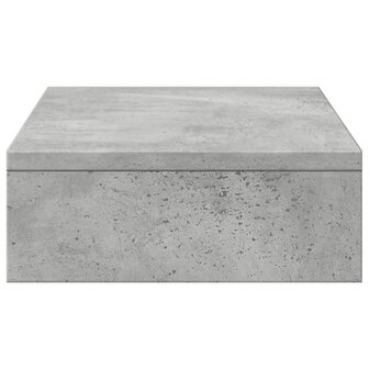 Monitorstandaard 50x27x10 cm bewerkt hout betongrijs 5