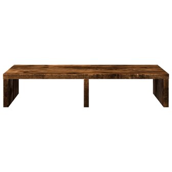 Monitorstandaard 50x27x10 cm bewerkt hout gerookt eikenkleurig 4