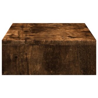 Monitorstandaard 50x27x10 cm bewerkt hout gerookt eikenkleurig 5