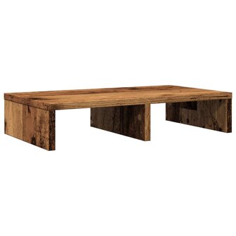 Monitorstandaard 50x27x10 cm bewerkt hout oud houtkleurig 6