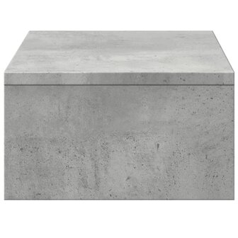 Monitorstandaard met lades 50x27x15 cm bewerkt hout betongrijs 6