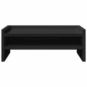 Monitorstandaard 42x24x16 cm bewerkt hout zwart 4