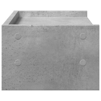 Monitorstandaard 42x24x16 cm bewerkt hout betongrijs 5