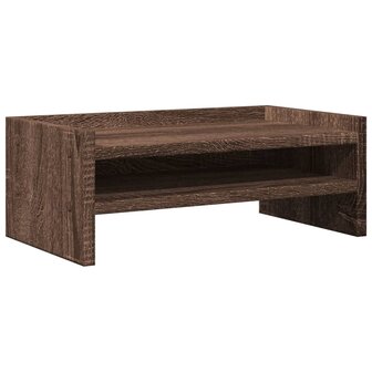 Monitorstandaard 42x24x16 cm bewerkt hout bruin eikenkleurig 2