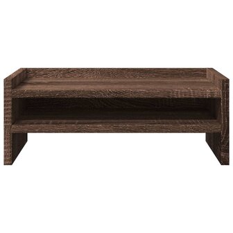 Monitorstandaard 42x24x16 cm bewerkt hout bruin eikenkleurig 4