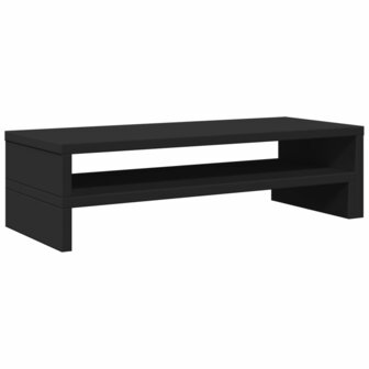 Monitorstandaard 54x22x15 cm bewerkt hout zwart 6