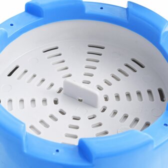 Splasher pool met hangende skimmer en pomp 350x90 cm grijs 7