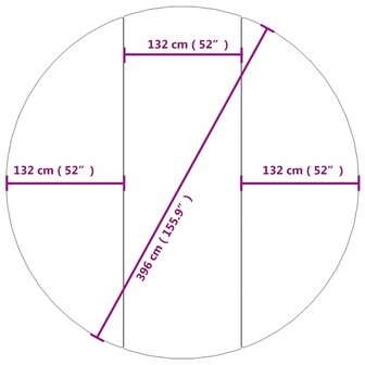 Zwembadgrondzeil &Oslash;396 cm polyester geotextiel lichtgrijs 7