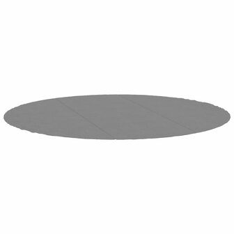 Zwembadgrondzeil &Oslash;396 cm polyester geotextiel lichtgrijs 3