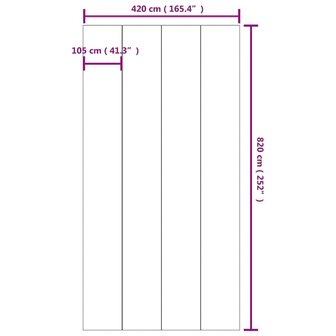 Zwembadgrondzeil 820x420 cm polyester geotextiel lichtgrijs 7
