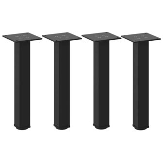 Salontafelpoten 4 st 30-32 cm staal zwart 2