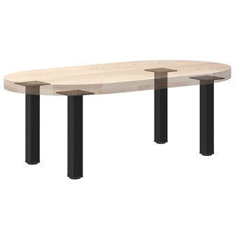 Salontafelpoten 4 st 30-32 cm staal zwart 8