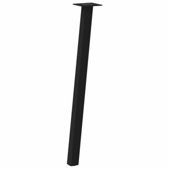 Salontafelpoten 4 st 72 cm staal zwart 4