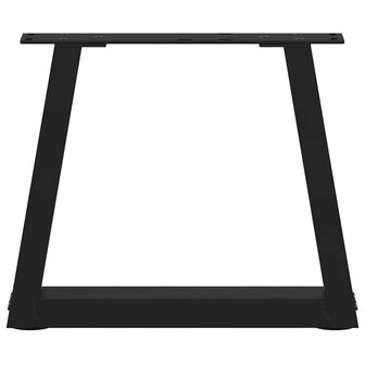 Eettafelpoten 2 st V-vormig 40x(30-31,3) cm staal zwart 5