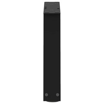 Eettafelpoten 2 st V-vormig 40x(30-31,3) cm staal zwart 6