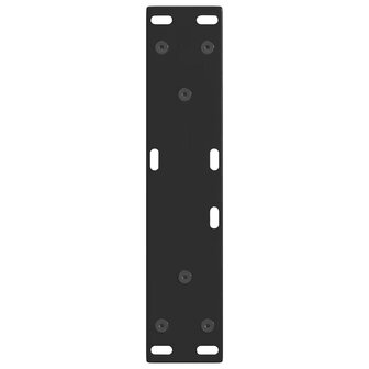Eettafelpoten 2 st V-vormig 28x(42-43,3) cm staal zwart 7