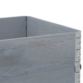 Palletopzetranden 3 st 80x60 cm massief grenenhout grijs 7