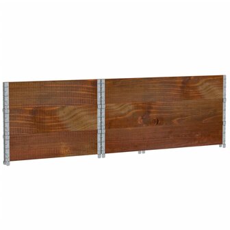 Palletopzetranden 3 st 120x80 cm massief grenenhout bruin 6