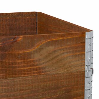 Palletopzetranden 3 st 120x80 cm massief grenenhout bruin 7