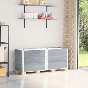 Palletopzetranden 3 st 150x50 cm massief grenenhout grijs 1