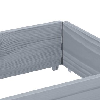 Palletopzetranden 3 st 150x50 cm massief grenenhout grijs 6