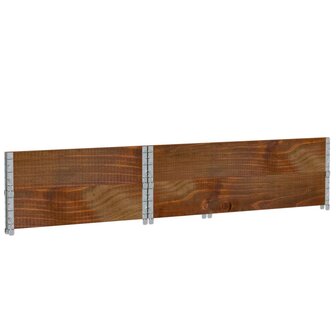 Palletopzetranden 2 st 120x80 cm massief grenenhout bruin 6