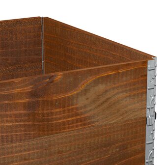 Palletopzetranden 2 st 120x80 cm massief grenenhout bruin 7