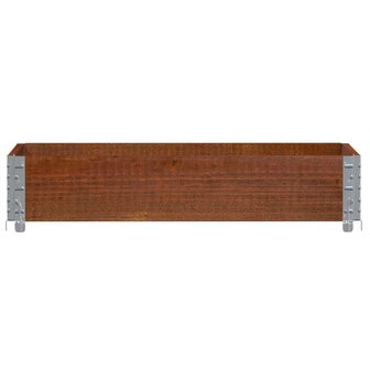 Palletopzetrand 100x50 cm massief grenenhout bruin 3
