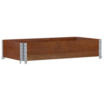 Palletopzetrand 100x50 cm massief grenenhout bruin 5