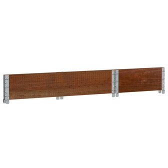 Palletopzetrand 100x50 cm massief grenenhout bruin 6