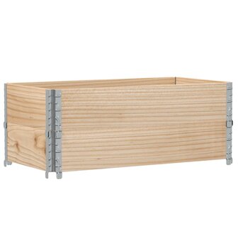 Palletopzetranden 2 st 100x50 cm massief grenenhout 5
